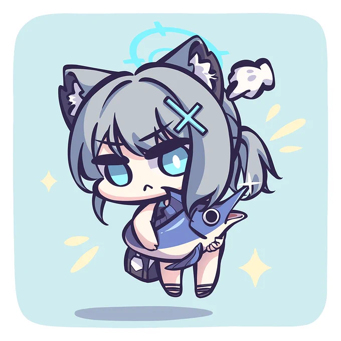 Shiroko Caught a Big One!  #ブルアカ #BlueArchive