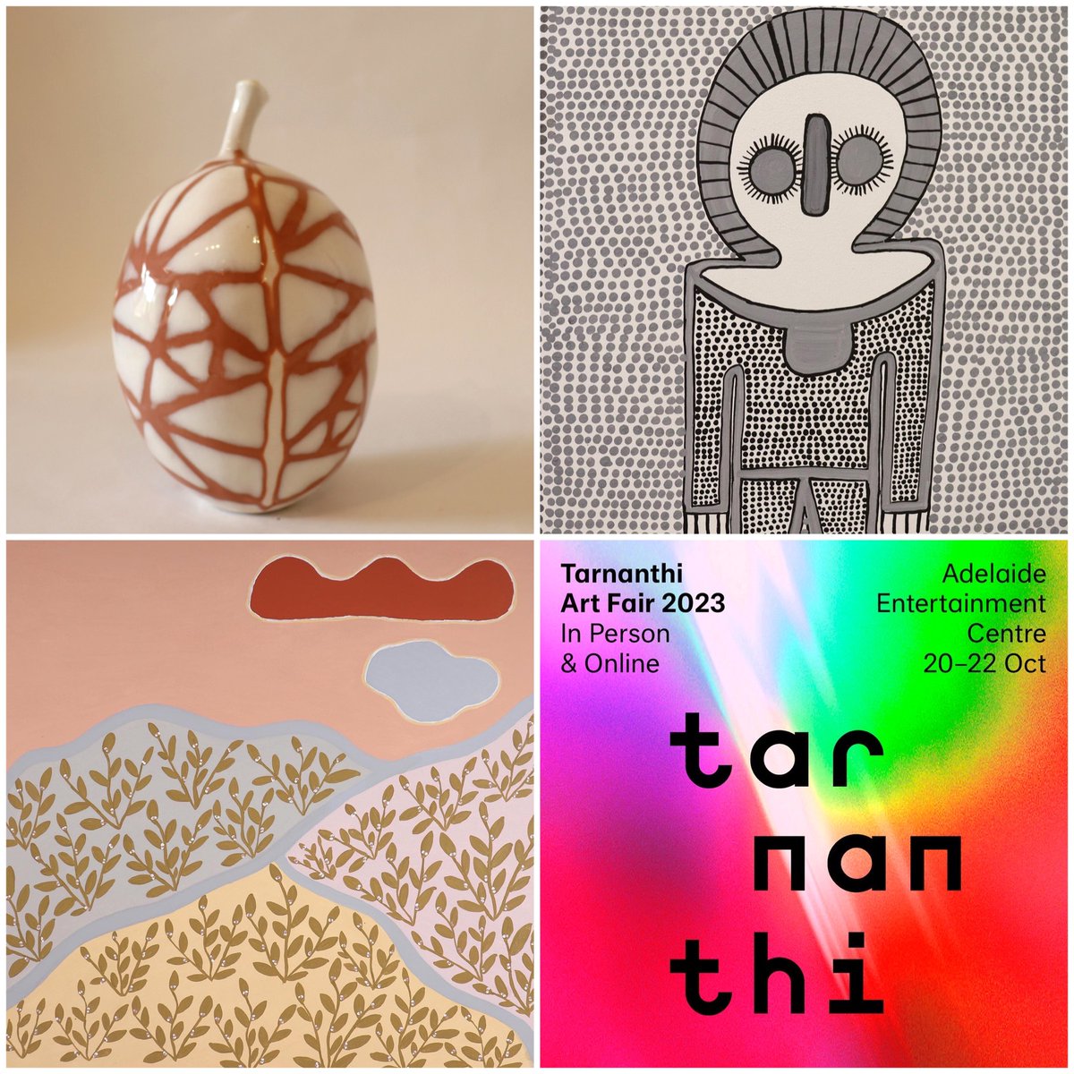 ❤️Shop online <a href="/tarnanthi/">Tarnanthi</a> Art Fair this weekend! Please visit our virtual booth to browse artworks from #WaringarriArts &amp; #KiraKiroArtists from your home anywhere in the world!
👉🏾tarnanthiartfair.com.au/art-centres/wa…

#Tarnanthi #aboriginalart #indigenousart #ceramicart #shoponline #buyart