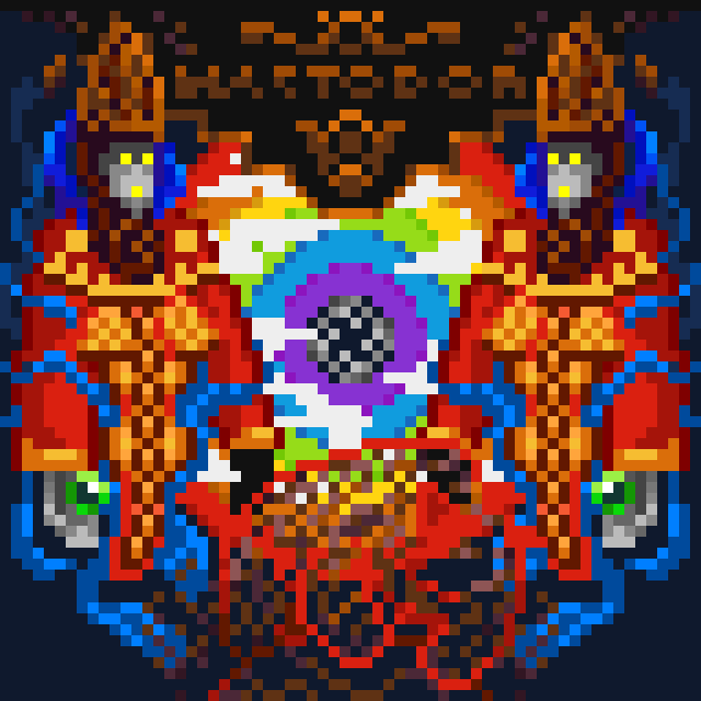 agato_jiwangga's tweet photo. #THESPRITEBOX week 6: Music album covers.

"Crack The Skye" by Mastodon

This album is a gateway for me to enter the dark realm.

Please check out all the cool pixel art music album cover on @thespritebox 

#pixelart #aseprite #ドット絵 #Solana https://t.co/kLtztgZalS