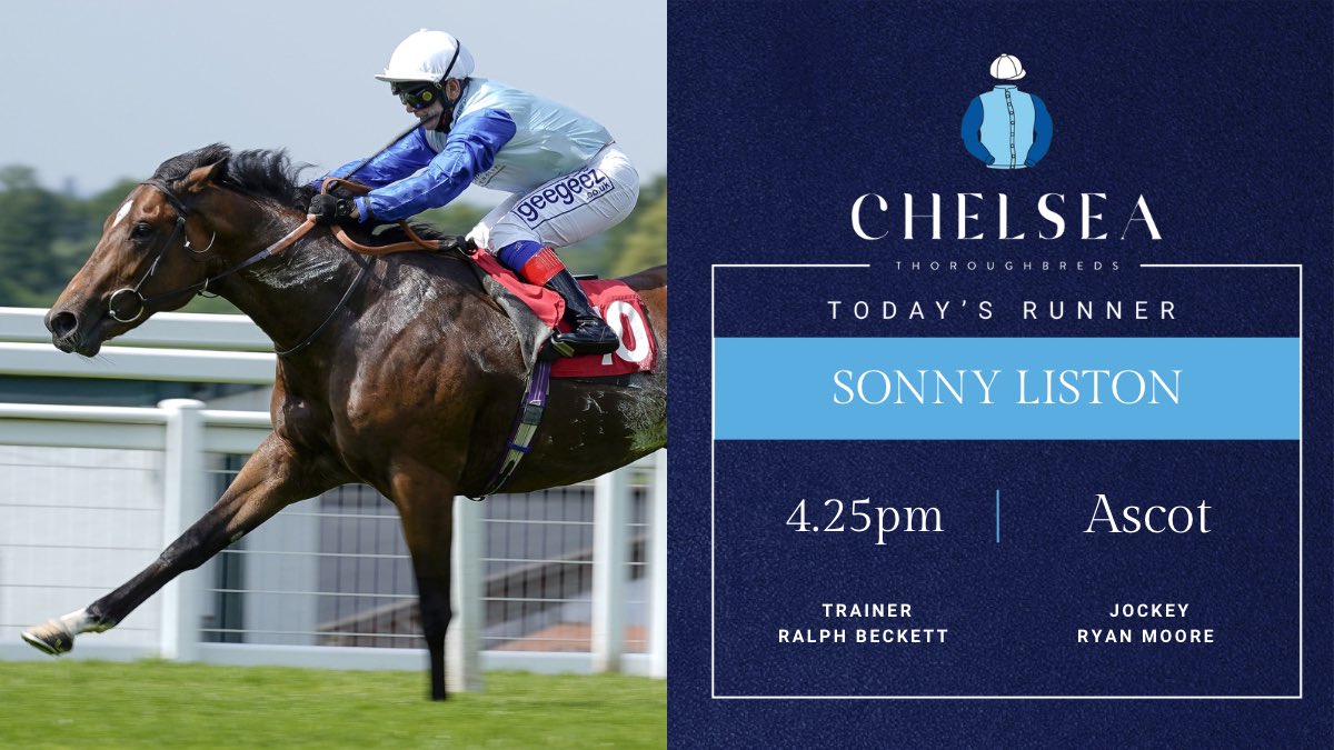 SONNY LISTON runs today on Champions Day @Ascot in The Balmoral Handicap. Sonny has had a fantastic season, with one of the highlights being him finishing 2nd in The Royal Hunt Cup at Royal Ascot. Let’s hope he can go one better today 🤞@RalphBeckett @shopoliverbrown