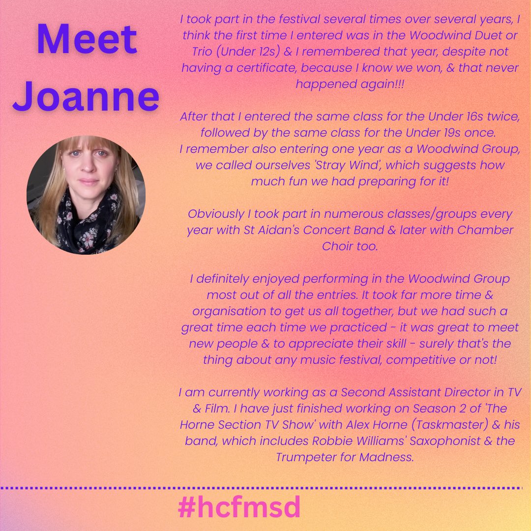 hcf4msd's tweet image. Read about Joanne’s story of the festival, meeting new friends through music. How cool she is now working on the Horne Section! Remember the syllabus is out for this year, visit our website for more details. #hcfmsd #harrogatemusic #musicyorkshire