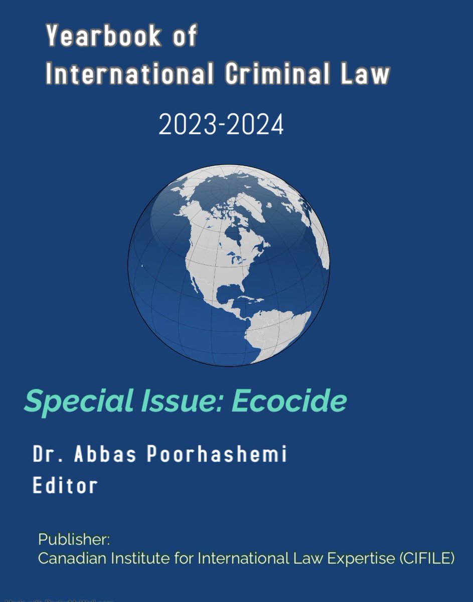 Cifile_Canada's tweet photo. The Yearbook of International Criminal Law is embarking on a groundbreaking journey to explore Ecocide. Join us in exploring the legal implications of addressing ecocide on a global scale. Interested? Email us at Publisher@cifile.org. #Cifile #Ecocide #IntlLaw https://t.co/YBH3NLkh8i