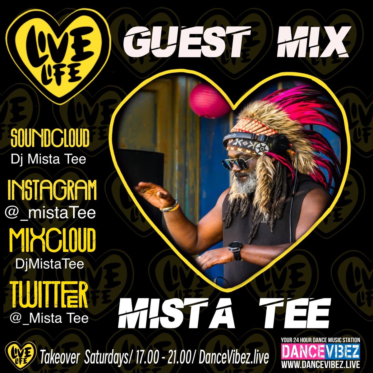 _MistaTee's tweet photo. My year of ‘firsts’ continues with my first ever appearance on radio 🙌🏾
HUGE ‘Thanks’ to Live Life Nights &amp; @DanceVibez247 for asking me to do a guest mix for your radio show. You can listen tonight 8pm - 9pm via the Dancevibez app #MistaTee #Dj #guestmix #housemusicalllifelong https://t.co/YJnc6vEUFf