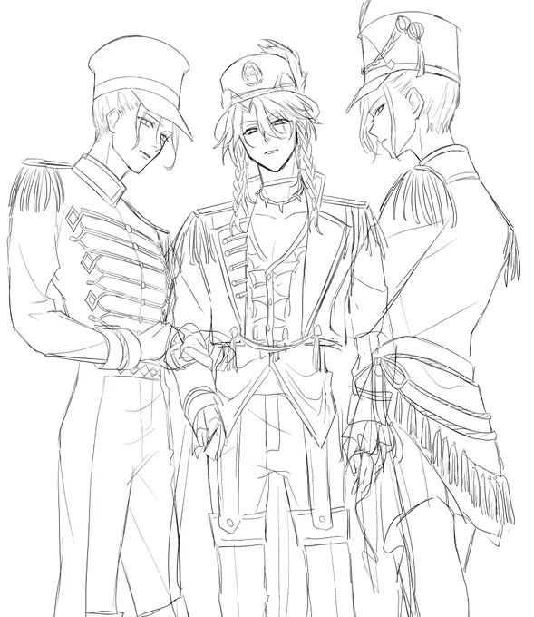 忙しくて描き進められなかったやつ