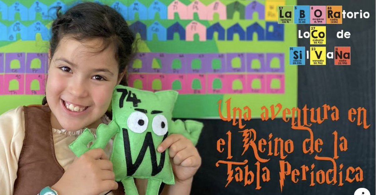javiergarciamar's tweet photo. Las aventuras de Silvana en el Reino de la Tabla Periódica, una historia llena de química, magia e ilusión protagonizada por una niña acompañada de su fiel amigo Wolfi. Niñas como Silvana nos devuelven la esperanza. No te pierdas su colección de videos 👉  https://t.co/Xgsz9yZA59 https://t.co/J6kSZlQoS5