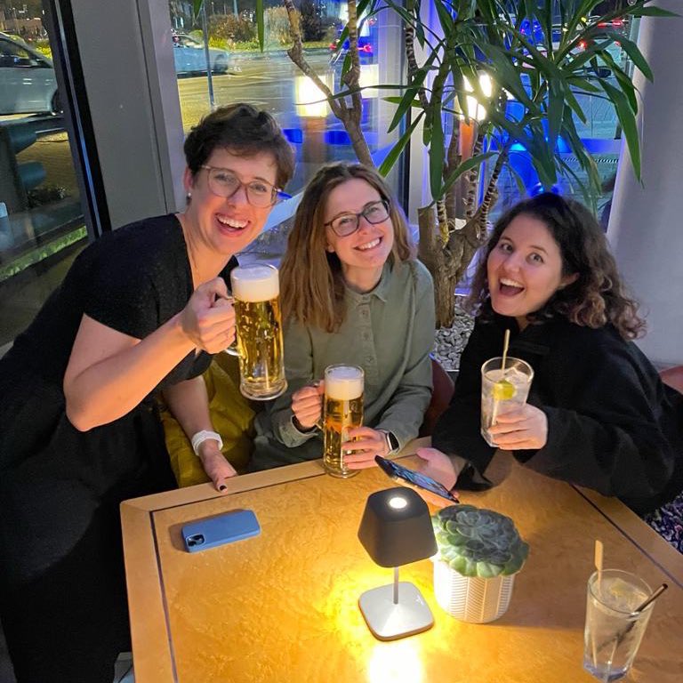 lucyirvine93's tweet photo. Countless brilliant meetings, dinners, &amp; very little sleep later: and we’re finished! Cheers to the best colleagues and friends in the business 🙏 #FBF23 

Can’t wait to spend this weekend sitting in a dark room not speaking to anyone https://t.co/c9cAEEaBFR