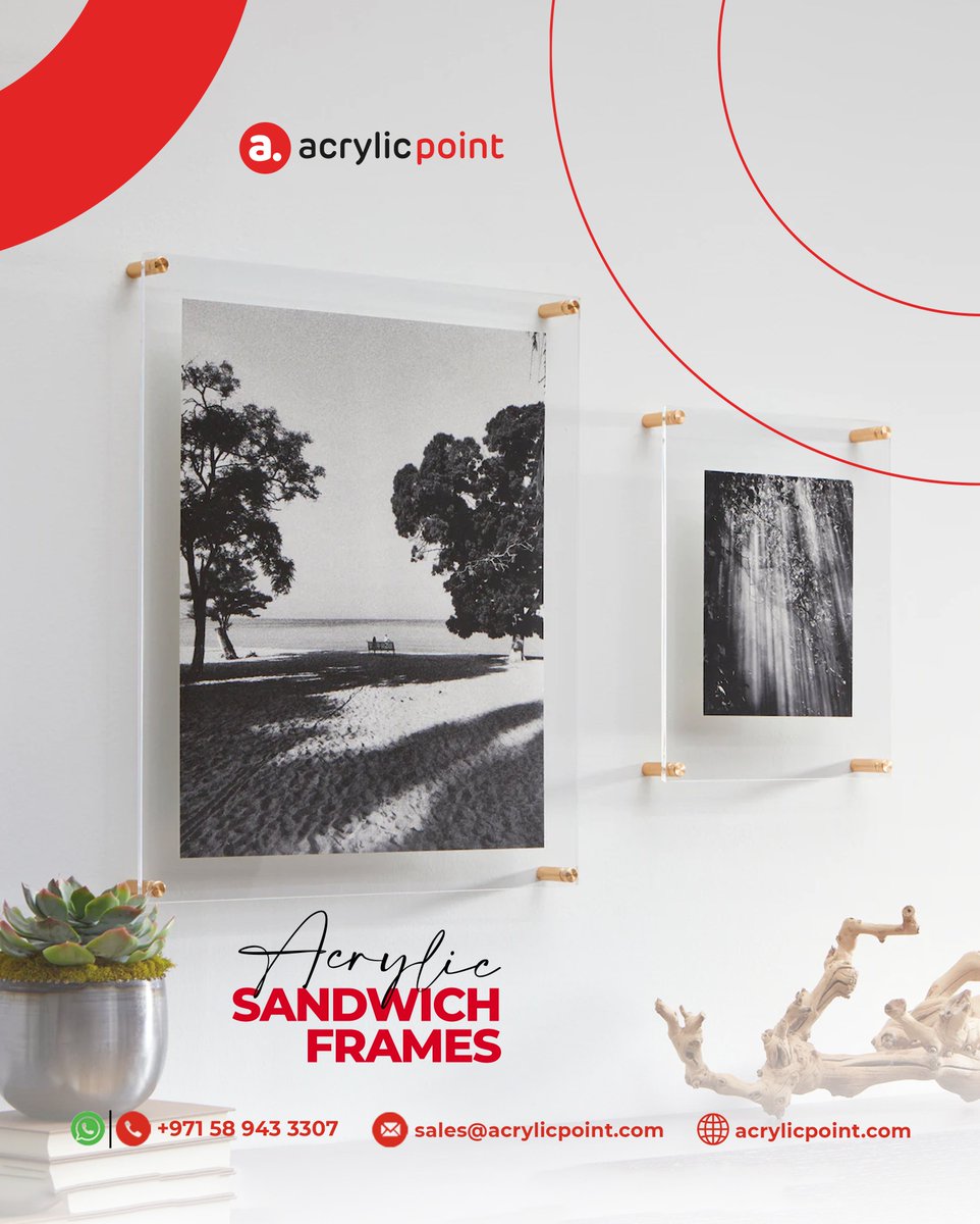 acrylic_point's tweet image. Captivate your cherished moments with our acrylic sandwich frames—the perfect blend of elegance and protection. 

Whatsapp +971589433307 to find your best product .

#AcrylicPoint #acrylicframes #acrylicsandwichframes  #advertising #frames #advertisingframes #acrylic #dubai #uae