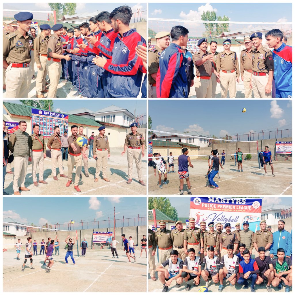Ganderbal Police organised Police Martyrs Memorial League #VolleyballTournament at DPL Ganderbal under #CivicActionProgram in the memory Police #Martyrs who sacrificed their lives for the sake of our nation. #SSPGanderbal Shri Nikhil Borkar-IPS inaugurated the tournament & wished…