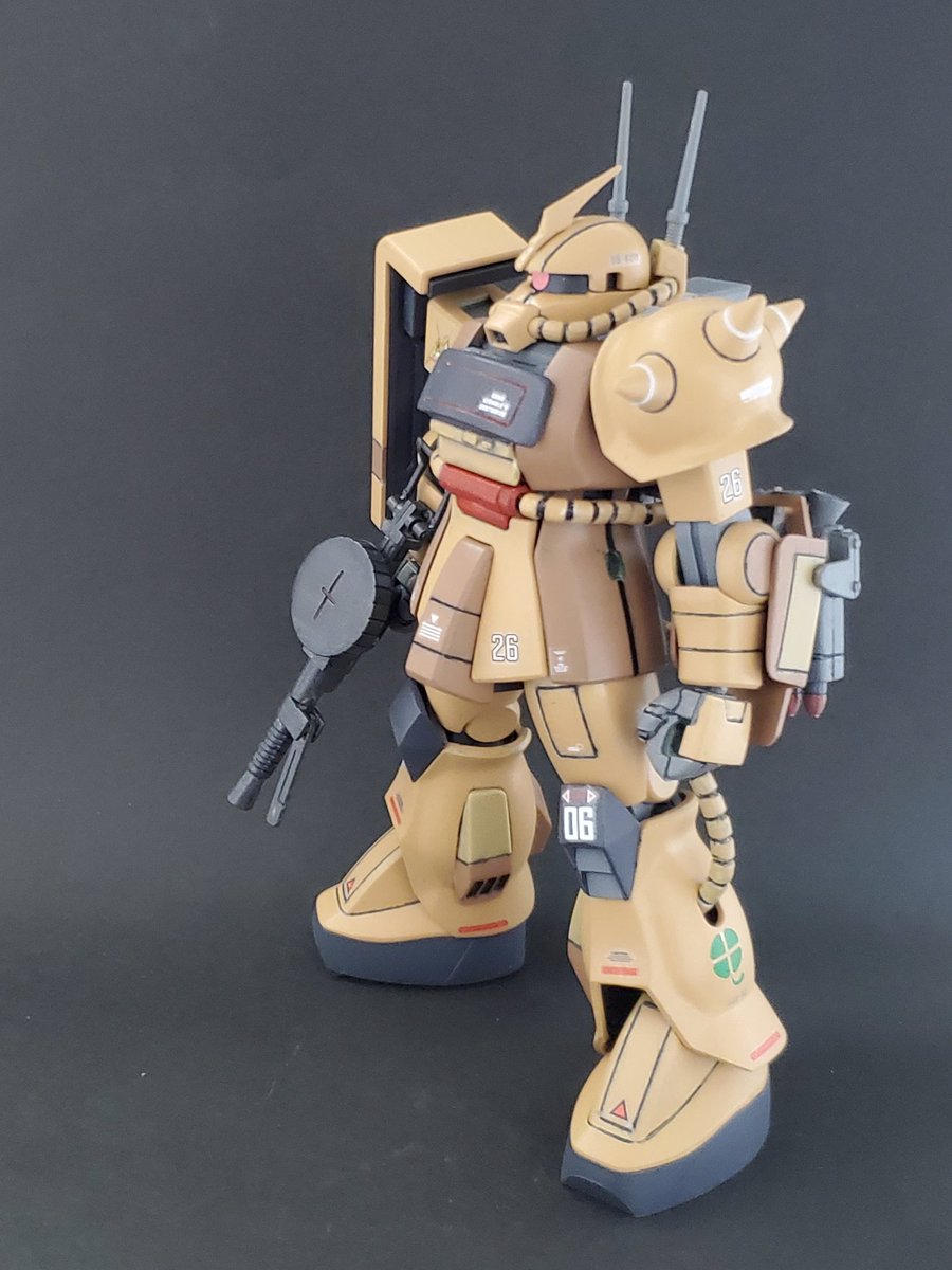 HG1/144 ザク・デザートタイプ(ダブルアンテナ仕様)レビュー