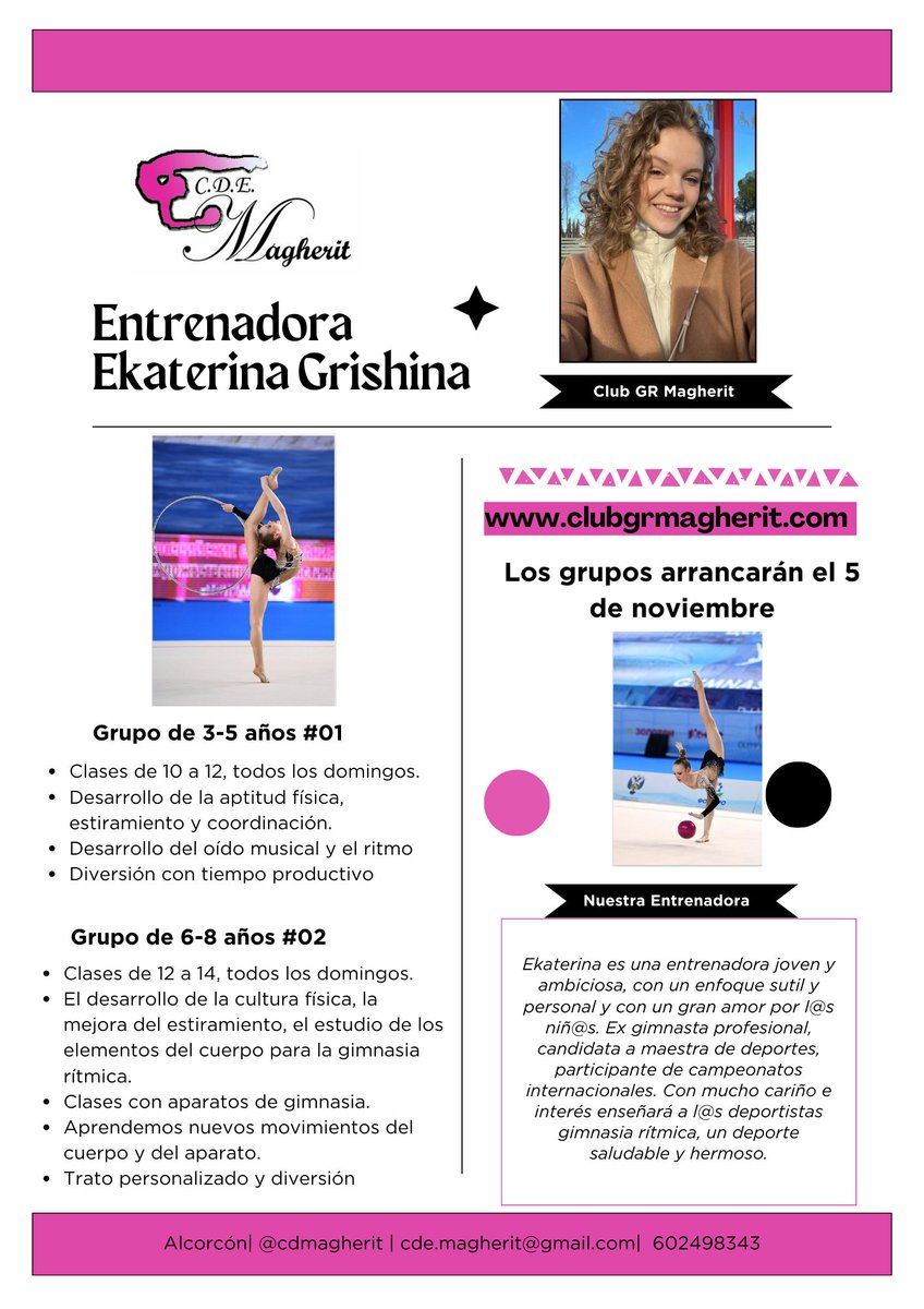 CDE_Magherit's tweet photo. ¡Nuevos grupos! 🤸🏻‍♀️🤸🏻‍♀️
https://t.co/smAgrD8icl https://t.co/pIKX5g0YaB