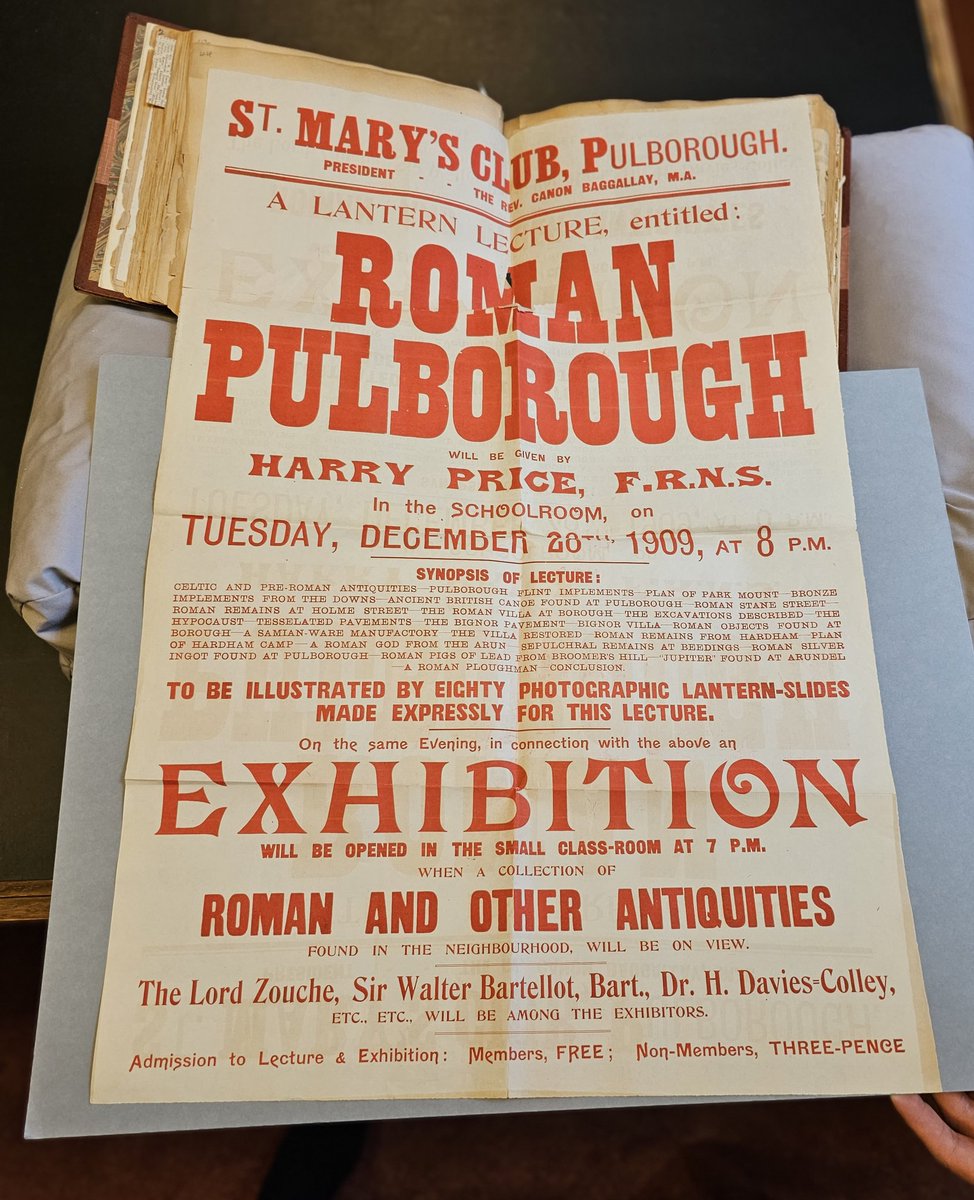 Tess_Machling's tweet image. Back to #HarryPrice and a copy of the poster for his Roman Pulborough lecture, which got him into so much trouble with the President of the @SocAntiquaries !!!

📷 Senate House Library