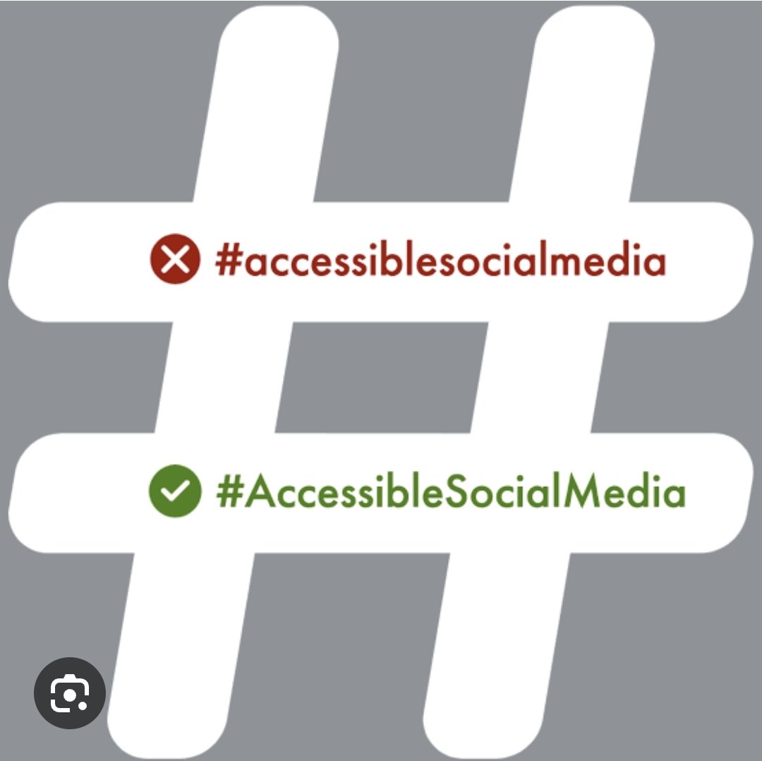 JaymieRains's tweet photo. People using social media who may be vision impaired can use text reader apps that read the post & any image descriptions & hashtags?
The app has a better chance of understanding what you mean if you use capital letters for each word.
#MoreInclusive https://t.co/by9od6Sben