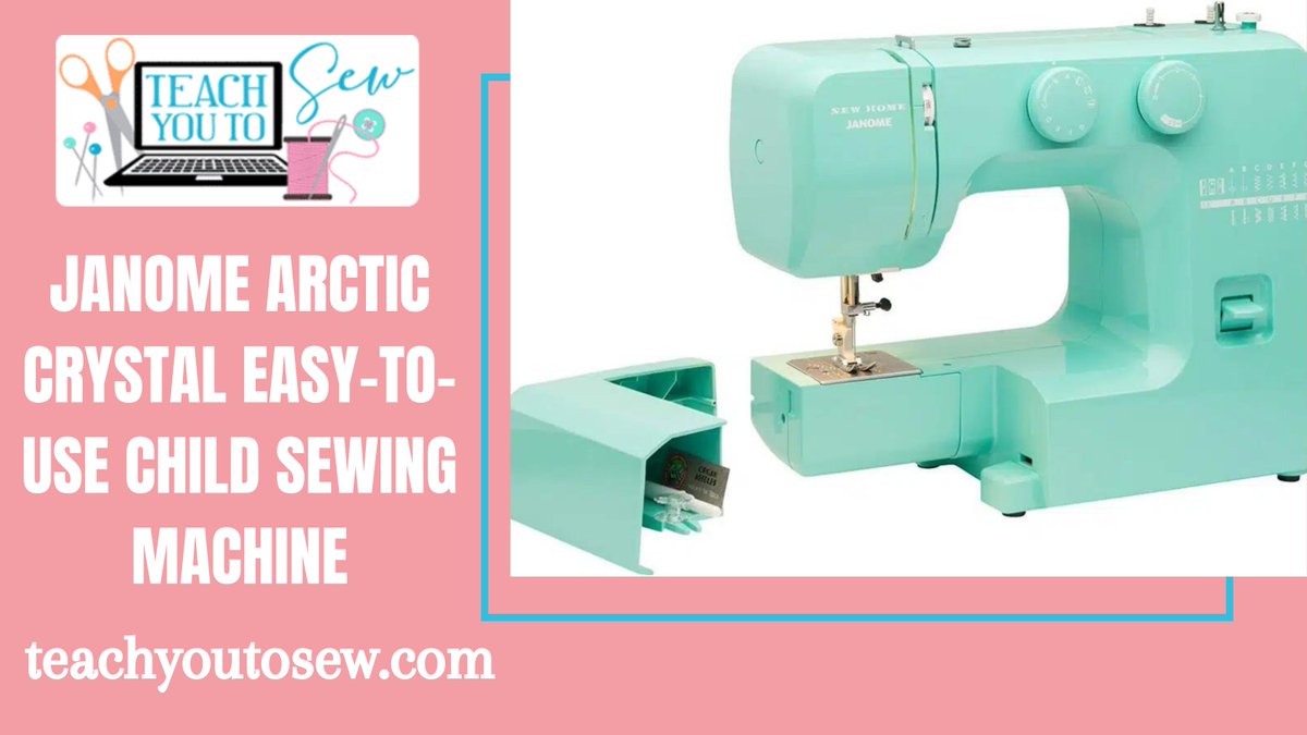 The Janome Arctic Crystal is easy to use, with a variety of tutorial videos available. It has 15 built-in stitches, including a four-step button hole.

Learn More : teachyoutosew.com/best-sewing-ma…

#JanomeSewingMachine #ChildSewingMachine #CraftingFun #SewingForKids #CreativeKids