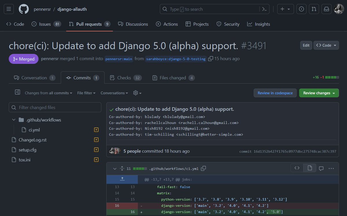 djangonautspace's tweet photo. Yesterday we hosted two Django 5.0 Testathons and raised pull requests to major Django third party packages including django-allauth and django-extensions! ๐ป๐ฆ
See you there next time?
#Django #Python #Testathon #OpenSourceContributions https://t.co/1NcwvEoIud