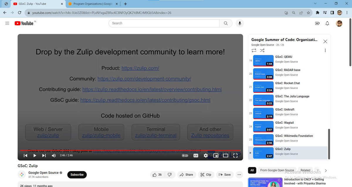 AmanLajpal's tweet photo. Just completed watching &amp; exploring a few Gsoc #GoogleSummerOfCode organizations intros published by @Google Open Source

Playlist -> https://t.co/2N55TSVN8Z https://t.co/ErpWgVwbdx