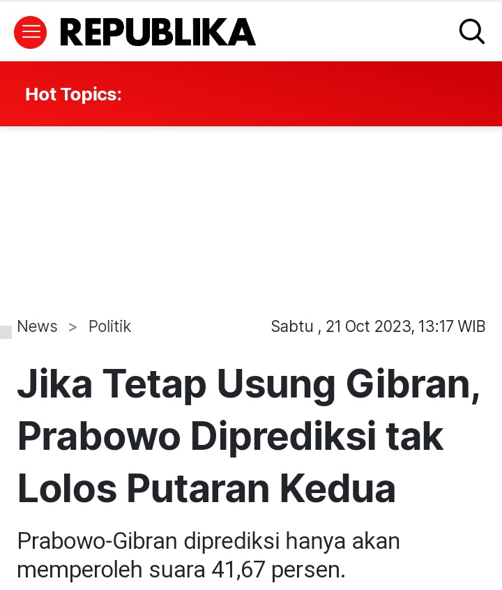 Gibran pengkhianat ??

Kenapa ya saya berpikir kalo Gibran seperti Kuda Troya, manuvernya mematikan lawan &amp; ini ciri khas caturnya Pak Jokowi

Menurut opini saya Ini cuma bagian dari strategi pemenangan Ganjar Mahfud yang tidak disadari oleh Golkar maupun Gerinda

G masih PDIP 🤟