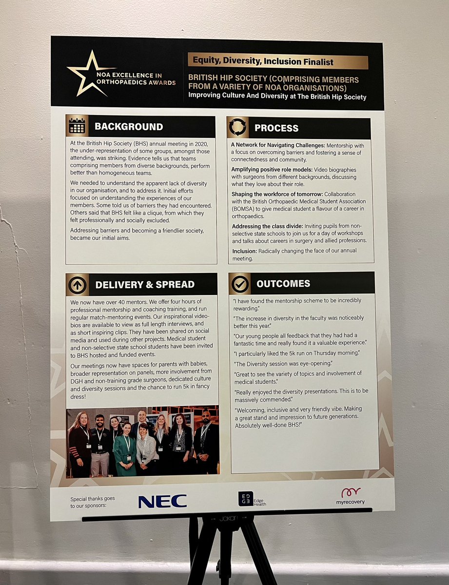 Shiv Kolhe (@kolhe_shiv) on Twitter photo Proud of the entire <a href="/BritishHip/">British Hip Society</a> C&D team to receive the <a href="/NOAOrthopaedics/">National Orthopaedic Alliance (NOA)</a> 'Excellence in Orthopaedics' award for the best EDI initiative. Huge thanks to <a href="/joanna_maggs/">Joanna Maggs</a> for nominating us and the #medstudentengagement OG dream team <a href="/vngibbs/">Naomi Gibbs</a> <a href="/samjain_nhs/">Sam Jain</a> <a href="/amylougrove/">Prof Amy Grove</a> 🎉 #BHS2024 👀 Proud of the entire <a href="/BritishHip/">British Hip Society</a> C&D team to receive the <a href="/NOAOrthopaedics/">National Orthopaedic Alliance (NOA)</a> 'Excellence in Orthopaedics' award for the best EDI initiative. Huge thanks to <a href="/joanna_maggs/">Joanna Maggs</a> for nominating us and the #medstudentengagement OG dream team <a href="/vngibbs/">Naomi Gibbs</a> <a href="/samjain_nhs/">Sam Jain</a> <a href="/amylougrove/">Prof Amy Grove</a> 🎉 #BHS2024 👀