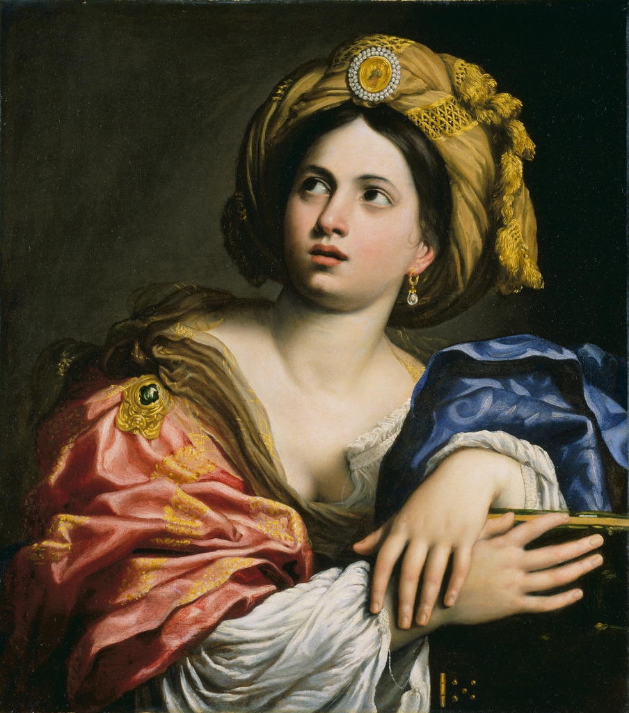 WallaceMuseum's tweet photo. Domenico Zampieri, better known as Domenichino, was born #OnThisDay in 1581. 
 
In this painting, produced in the early 1620s, Domenichino depicts the figure of Sybil wearing sumptuous clothes with intricate embroidered details and an elaborate headpiece. https://t.co/OAs6TxfO6Q