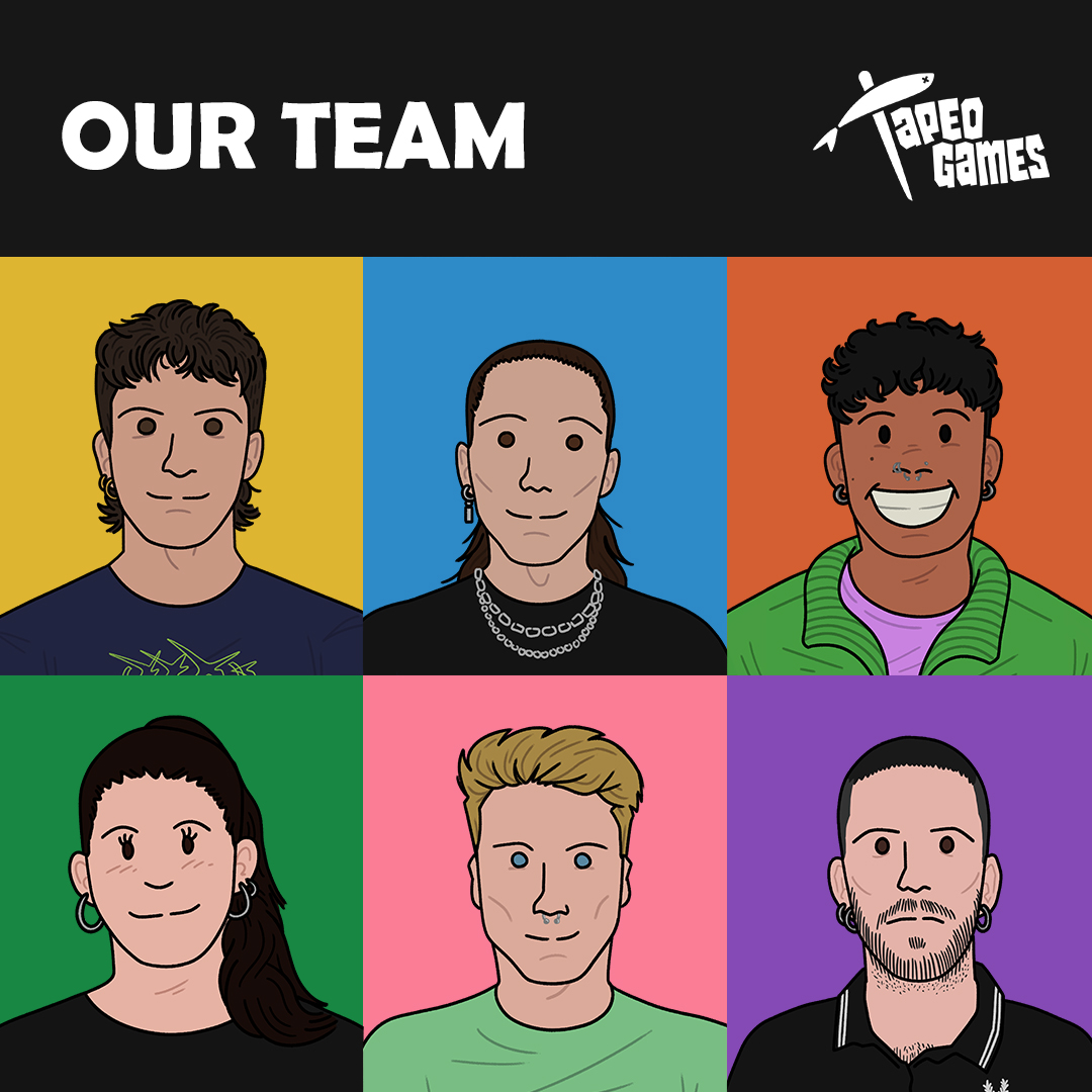 TapeoGames's tweet photo. We present to you our Team! Check out this thread to get to know each of us! https://t.co/E10mGiJDHP