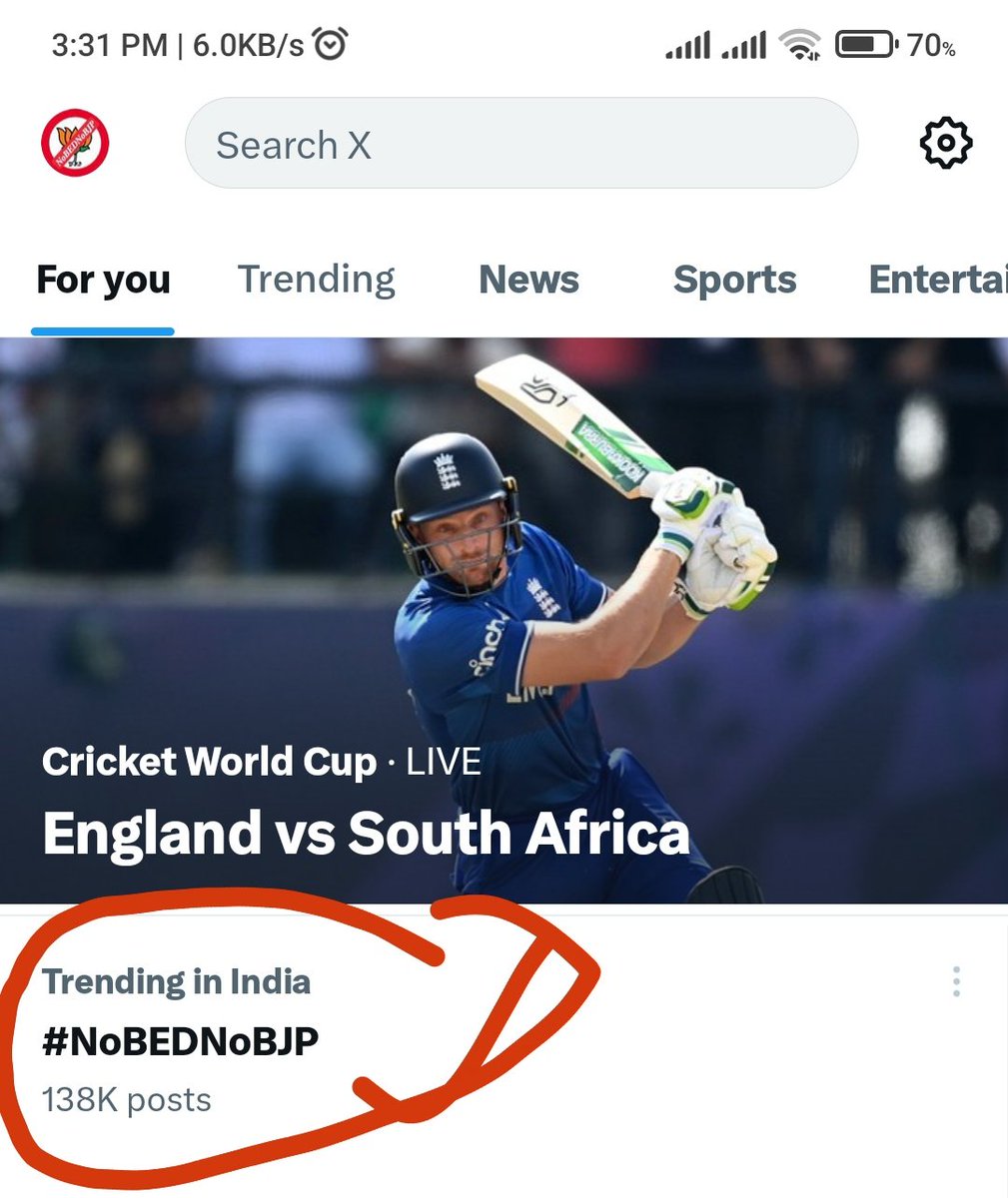 KumarAkshayBind's tweet photo. Tweet krte rhe.... Ruke nhi. 
Din bhar Trending 🔥🔥🔥🔥 me rahna chahiye. 
#NoBEDNoBJP 
#NoBEDNoBJP
#NoBEDNoBJP
#NoBEDNoBJP
#NoBEDNoBJP https://t.co/YpAJup1zbv