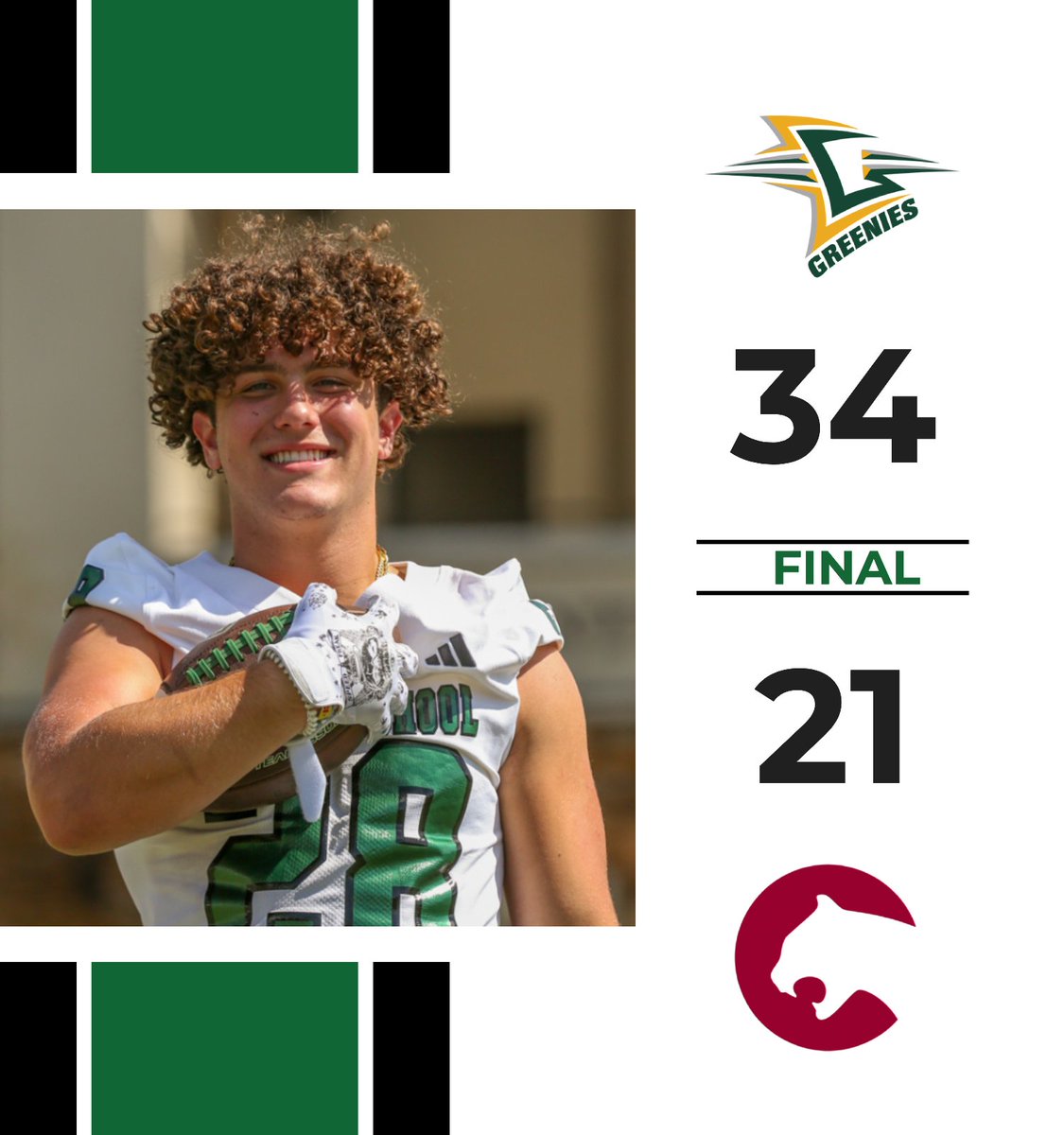 Kaden Brown ‘24 sought out contact on a cold, damp night and he found less and less takers as the game wore on.

A career-high four rushing touchdowns had to have left some scrapes and bruises Friday. christschool.org/article/footba…