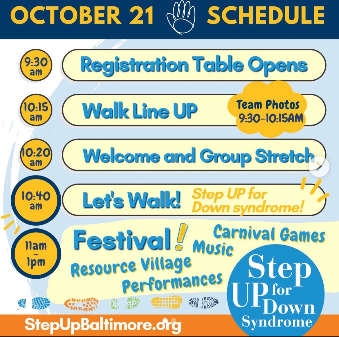 lead_ability's tweet photo. Who’s excited for the Step Up For Down Syndrome Walk?! We know we are! Come say hello!

#stepupbaltimore https://t.co/78Ng6tSX4P