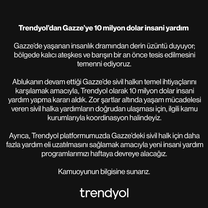 kemalozercom's tweet photo. Bu millet 10 milyon dolara satılmaz.
Yalana teslim olmaz.
10 milyon doları bizzat HAMAS'a teslim edeceksin.
Verdiğinin de belgesini yayınlayacaksın.

YETMEZ
Gazze'ye 100 SİHA teslim et.
Bir defalığına seni affedelim
@trendyol @JackMa @demetsmutlu 

#boykottrendyol #TrendyolBoykot