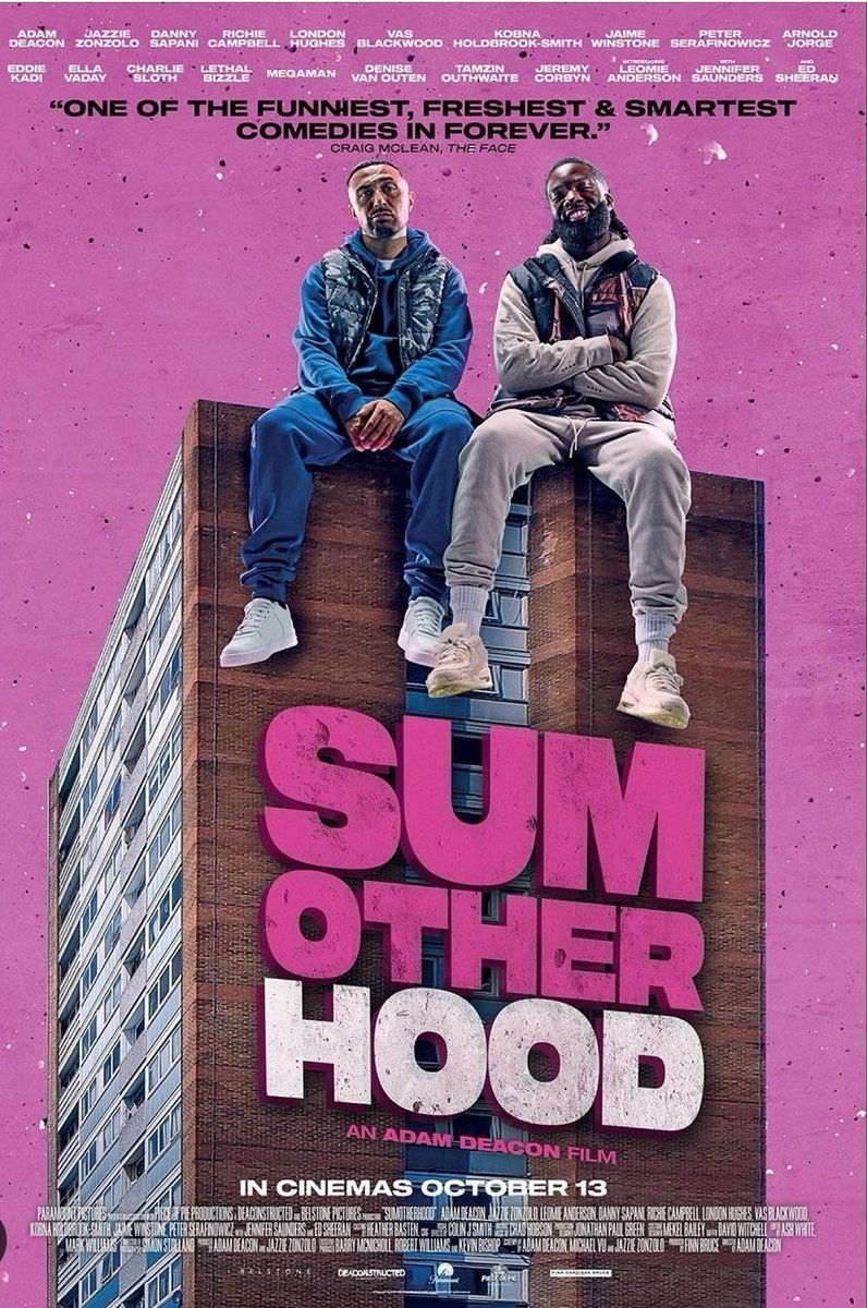 I AM IN THIS MOVIE!
#SUMOTHERHOOD OUT NOW IN CINEMAS NATIONWIDE. <a href="/Jazziemovement/">Jazzie</a> <a href="/dontjealousme/">Dont Jealous Me</a> <a href="/edsheeran/">Ed Sheeran HQ</a> <a href="/BabatundeComedy/">Babatunde Aléshé</a> @TheLondonHughes  <a href="/EddieKadi/">Eddie Kadi</a> <a href="/realadamdeacon/">Adam Deacon</a> 😃🙌🏾✌🏽