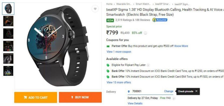 beslisha16012's tweet image. 🔥beatXP Calling Smartwatch at ₹799.

➡️ ekaro.in/enkr20231021s3…

#callingsmartwatch #callingwatch #smartwatch #smartwatch2023 #bluetoothcallingsmartwatch #bluetoothsmartwatch #belishacollections
