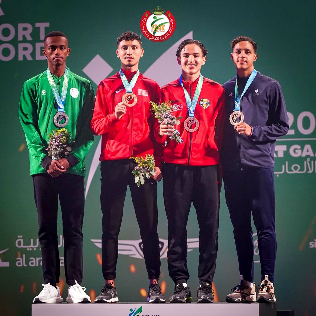 4 ميداليات بالألعاب العالمية القتالية.

وينتظر أن يدخل كل من مهدي سريتي، في وزن أقل من 84 كلغ، ومروى الدغري، في وزن أكثر من 68 كلغ، منافسات اليوم الثاني.

#riyadh #medal #combatgames