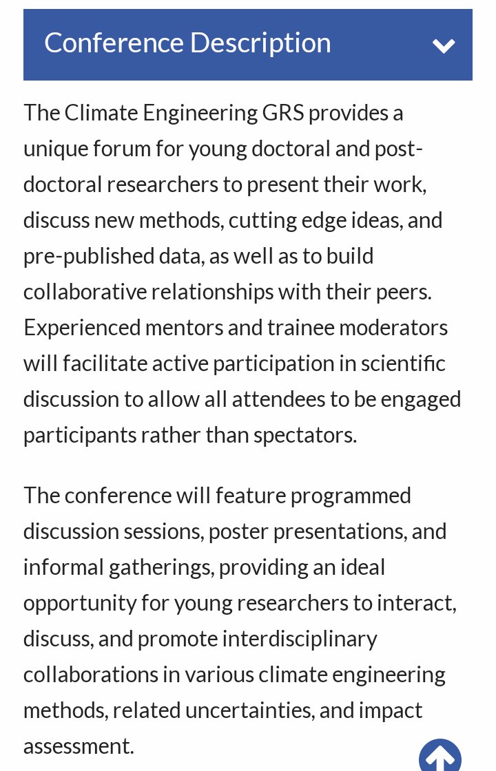 geoengineering1's tweet image. 📢 UPCOMING EVENT📢

Climate Engineering (GRS)—Gordon Research Seminar

“Uncertainties and Impacts of #SolarRadiationModification on Earth System Response”

📅February 17 - 18, 2024
📍Renaissance Tuscany Il Ciocco
🚨Deadline to submit applications:
January 20, 2024

Details: