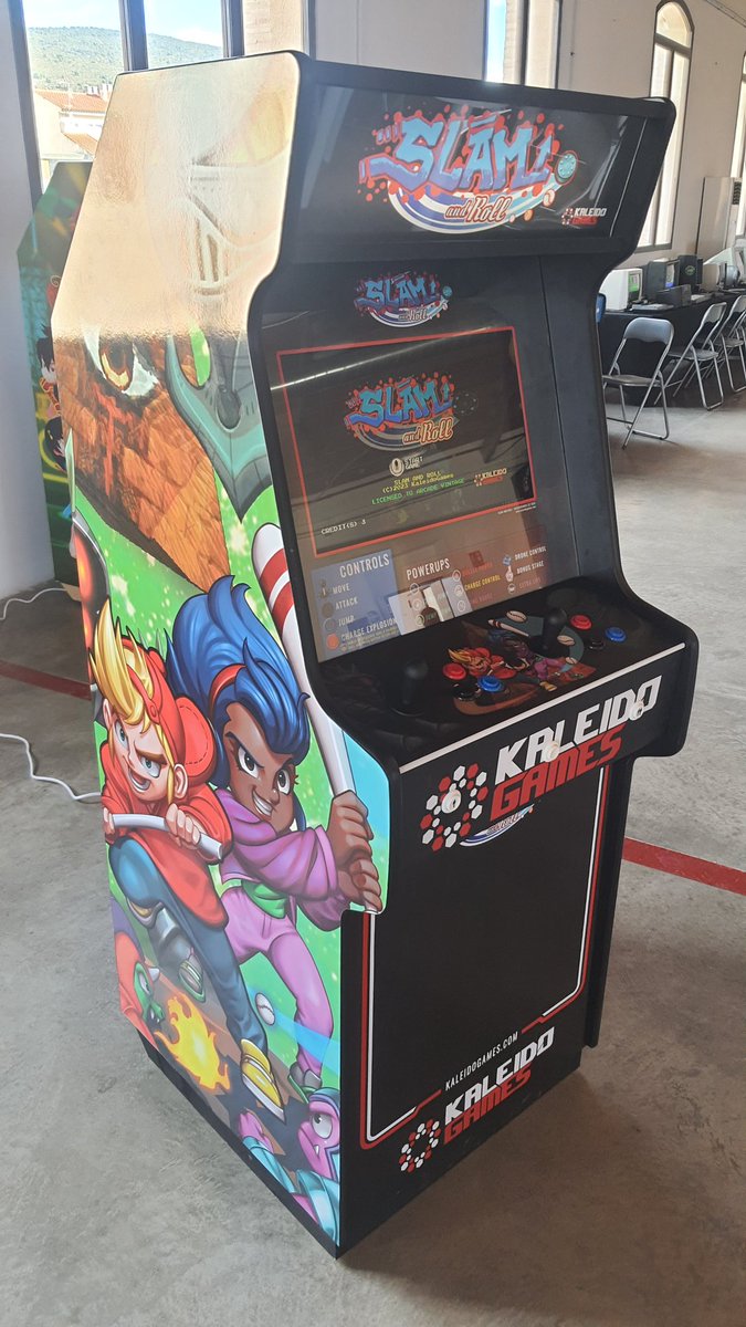 jaimedominguez's tweet photo. Slam and Roll (@slam_and_roll de @KaleidoGames ) en @Arcade_Vintage . En #arcadecon 2023. https://t.co/l1Jn5q51eh
