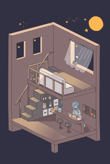 マスターにお茶を用意して待ってるKAITOくん