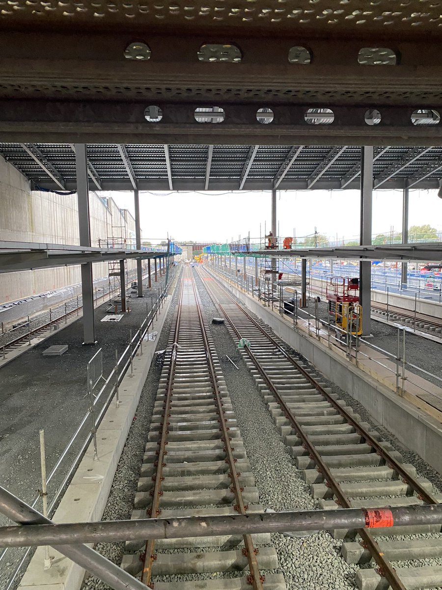 Great to to see significant progress on the internal fit out and rail systems <a href="/Translink_NI/">Translink</a> #BelfastGrandCentral