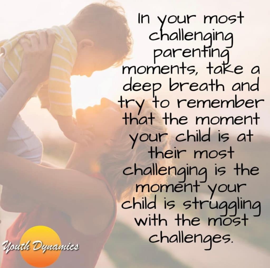 ❤⬇️ 'In your most challenging parenting moments, take a deep breath and try to remember that the moment your child is at their most challenging is the moment your child is struggling with the most challenges'