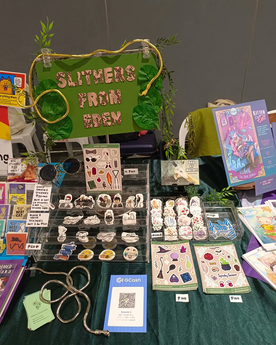 serpentfromeden's tweet photo. I'm here at KOMIKET from October 21 to 22 at SM Megamall, Megatrade Hall 1! 

Find me at Table 17 ✨ Ssssee you! 🐍

#Komiket #KomiketPH #Komiket2023 #KomiketOctober2023 #SupportLocalArtists https://t.co/eNU0RsSQXn