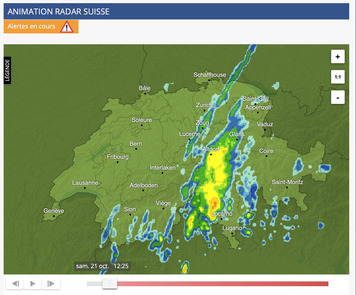 meteonewsSA's tweet image. L'épisode #pluvieux n'est pas terminé au sud des Alpes et de fortes pluies parfois #orageuses y sont encore attendues jusqu'à la nuit prochaine, avec un décalage graduel en direction de l'#Engadine. À suivre au radar par ici : met.to/sdf (nb)