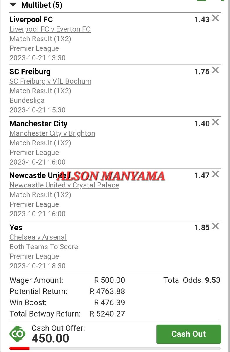 AlsonManyama's tweet photo. Betway 98.8 % win chance 💥 💥 💥 

Booking code X5B4E2AE0

Slip Nickname: #Rent Money 

LETS GET IT https://t.co/L0rJqYjiWn
