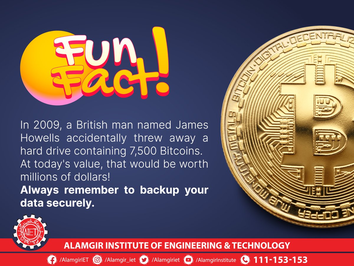 AlamgirIet's tweet image. Always remember to backup your data securely ✅

#AIET #funfact #qandasession
#sundayfunday #WeekendVibes #share #FBFamily
#facebookmarketing
