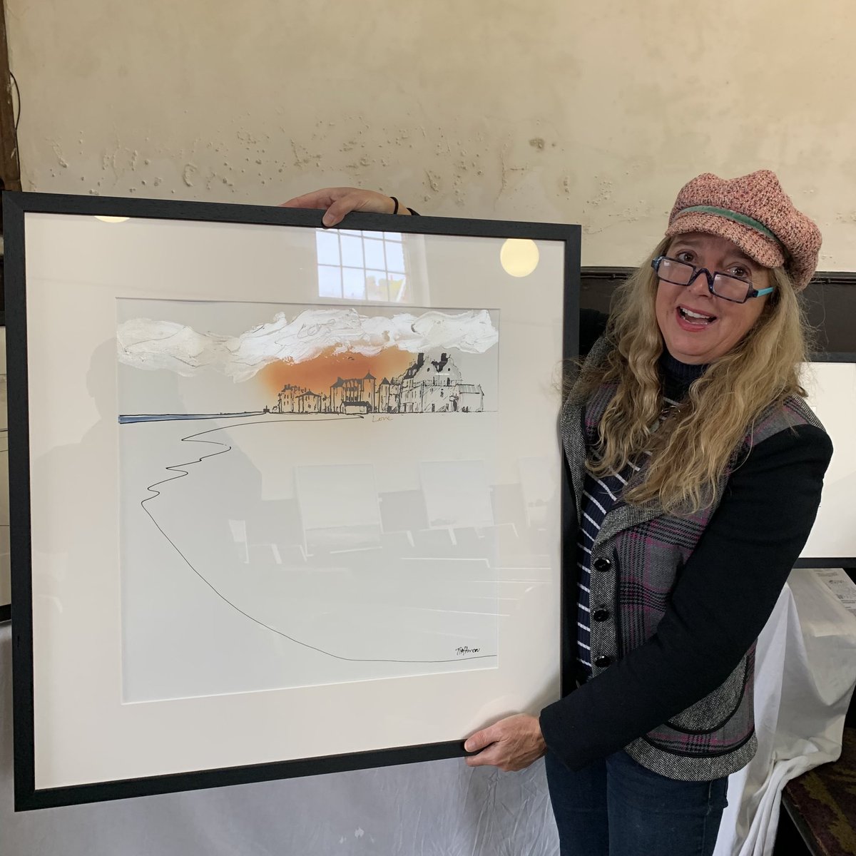 Painting going to a lovely new home #aldeburgh #Suffolk #artistontwittter #artistoninstagram