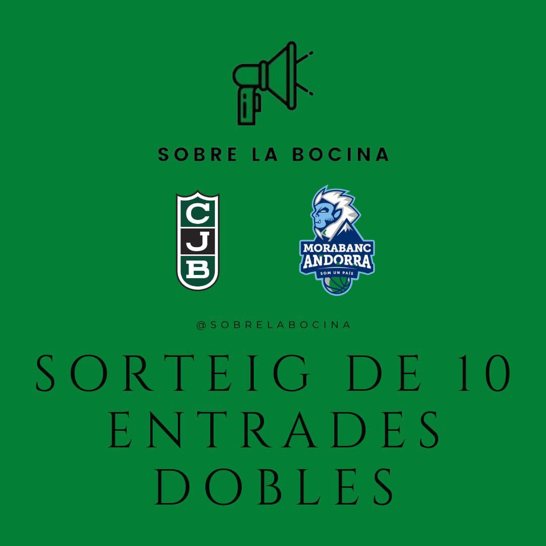 sobrelabocina's tweet photo. 🚨 SORTEIG DE 10 ENTRADES DOBLES PEL PARTIT D’AVUI CONTRA ANDORRA 🚨

👇🏽Què heu de fer per participar?

- Like i RT a aquest post
- Seguir-nos
- Contestar el post dient amb qui voleu venir al partit

Molta sort a tots! 💚🖤 https://t.co/gucFpXdXD9