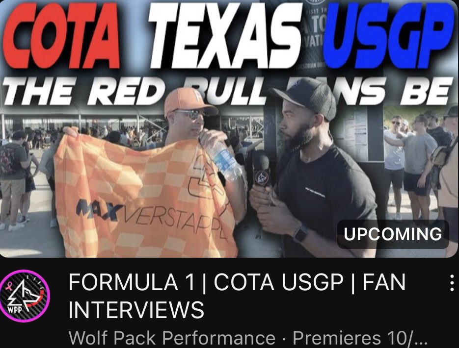 WP_Performance's tweet photo. ๐จ WOLF PACK COTA FAN CAM ๐จ
๐ฅ This could get spicy
๐ https://t.co/jQaCWvjlLH
#USGP #Formula1 #wolfpackperformance #F1 #MercedesAMG #redbullracing https://t.co/E5PHyzkr7H