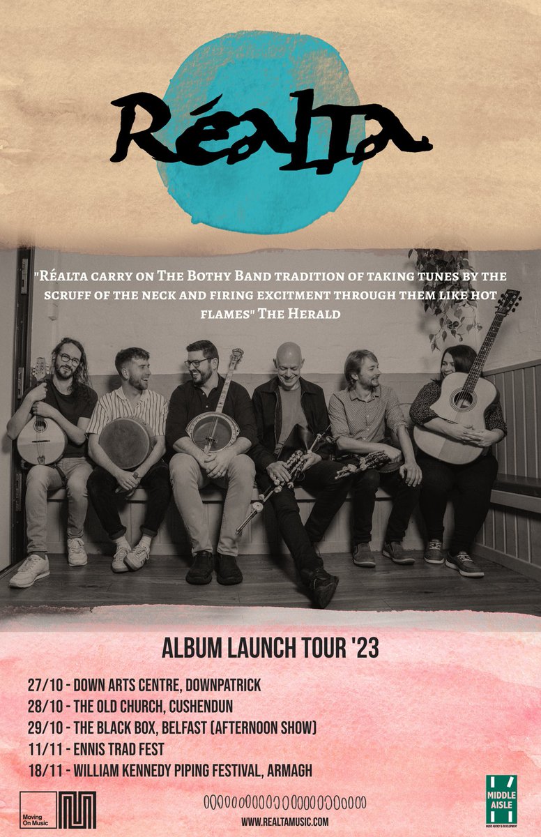 Some Irish gigs next week! 🎶

Fri 27th Down Arts Center, Downpatrick
Sat 28th Old Church, Cushendun 
Sun 29th (afternoon) Black Box, Belfast