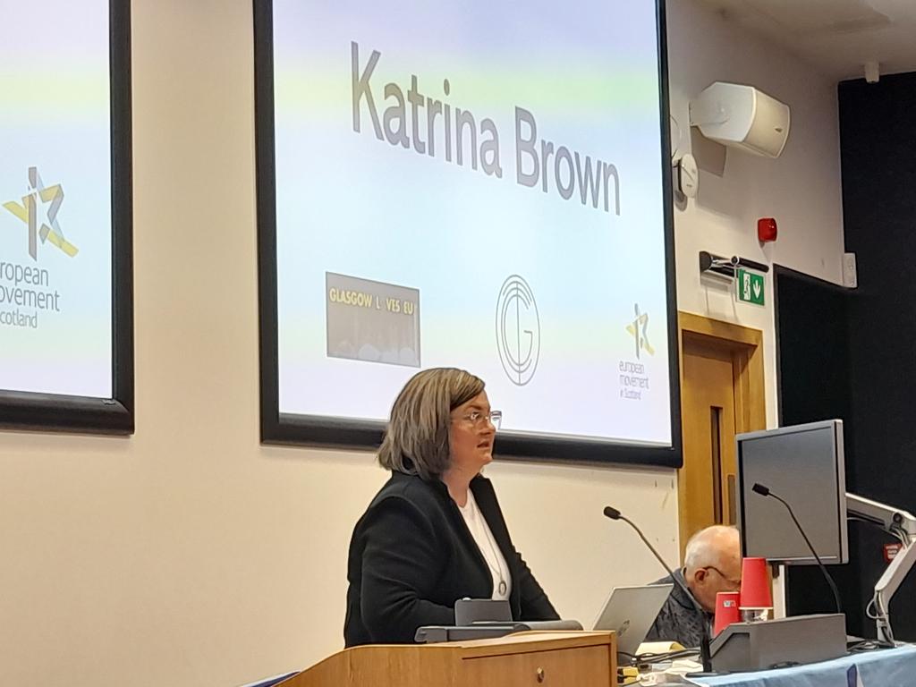 euromovescot's tweet photo. The Director of @thecomminguild @KatrinaBrown say prior to brexit artists could work internationally with ease now there are various barriers including an increase in costs of 30/40%
She calls for the government to consider visa waivers & tax incentives for artists #EuroMoveScot https://t.co/g74l74mMRw