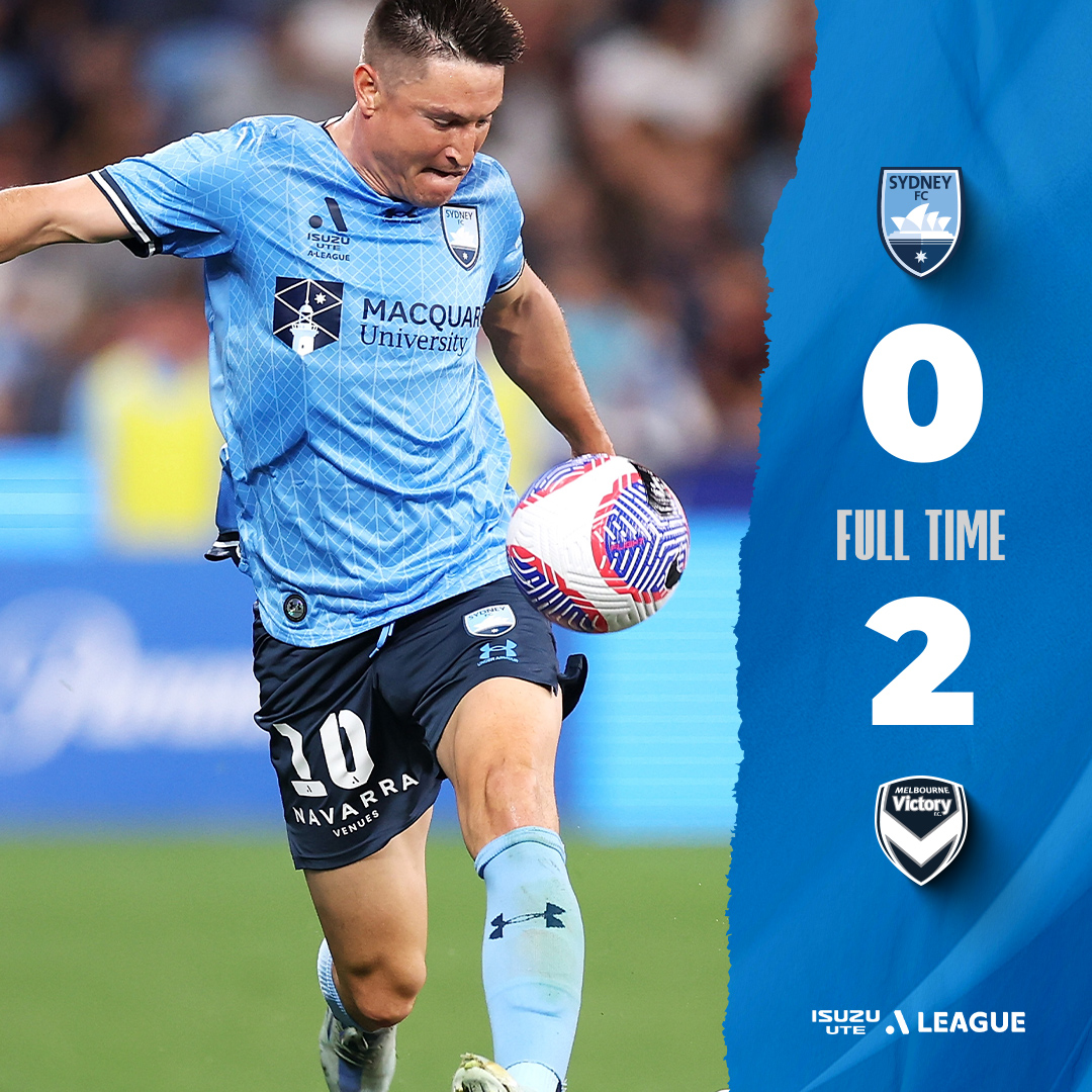 SydneyFC's tweet image. Not the start we wanted...

🔵 SYD 0 - 2 MVC ⚫️

#SydneyIsSkyBlue | #SYDvMVC