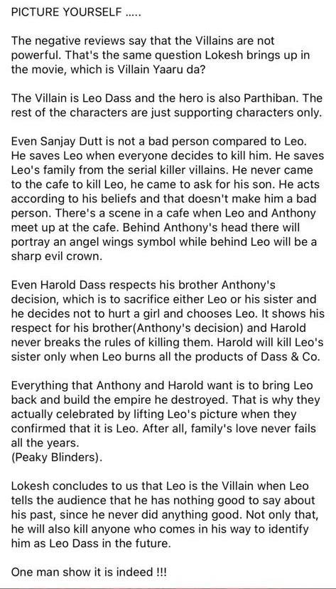 VijayFansTrends's tweet photo. • Spoilers ahead • 

#Leo #BlockbusterLeo https://t.co/ksDCj3gzIu