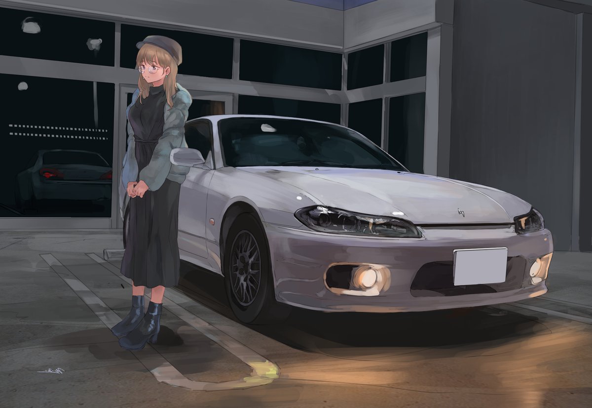 momo_hiki0313's tweet image. 愛車擬人化イラスト再掲載です🙏