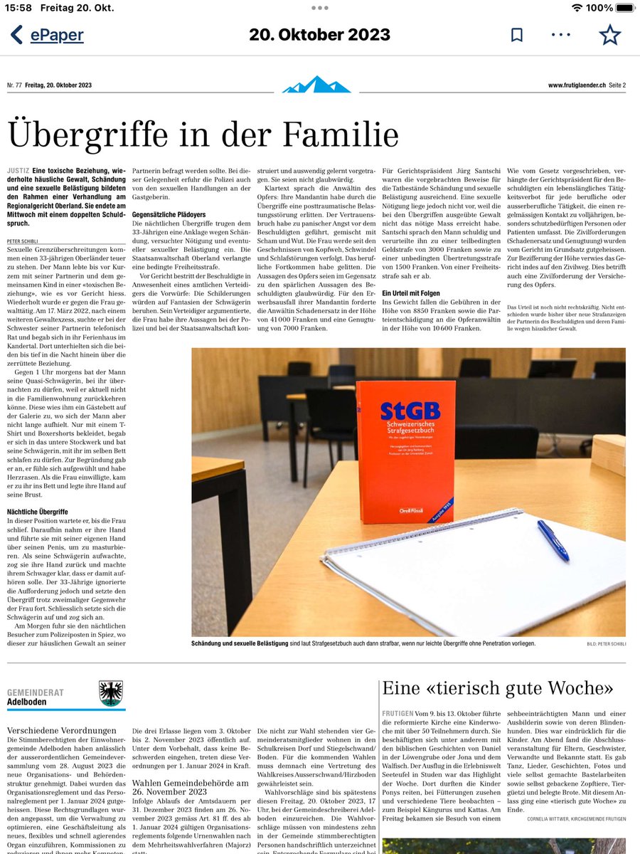 Häusliche Gewalt und mehr. #frutigländer