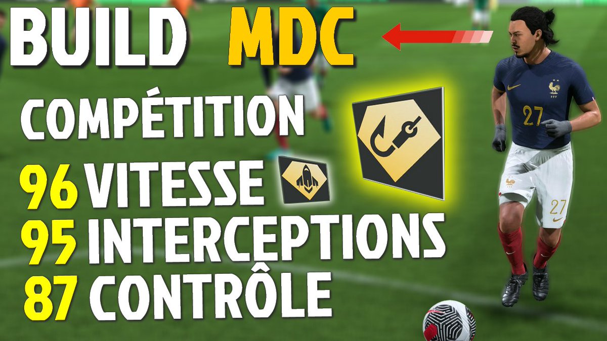 BUILD CLUB PRO EAFC 24 / META MDC COMPETITION / 96 VITESSE / 95 INTERCEPTION / 87 CONTRÔLE
youtu.be/EIaYb04uLo4