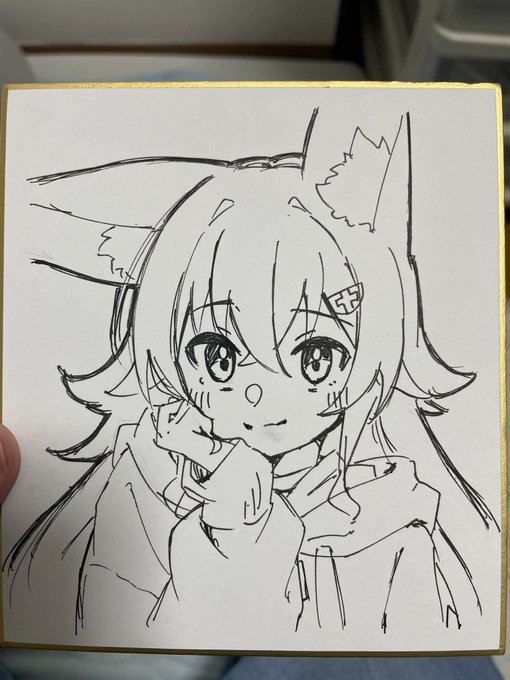 冬コミで色紙欲しい人っていたりしますか? 欲しい人が何人かいるようなら描こうかなと思ってます。 イメージ↓